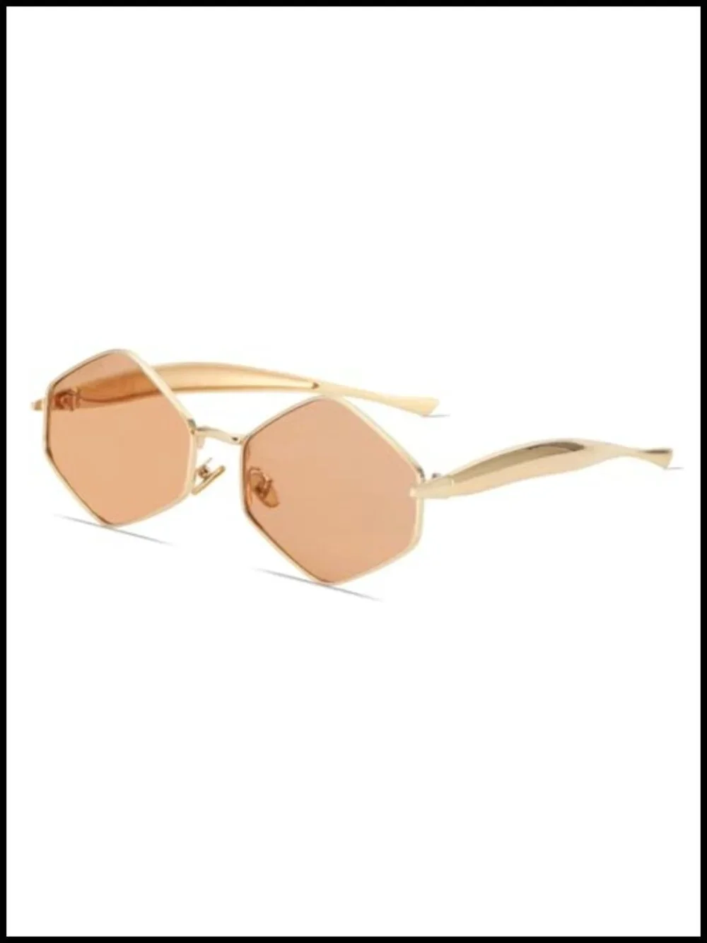 Retro Narrow Rhombus Y2K Sunglasses UV Protection Metal Frame Unisex